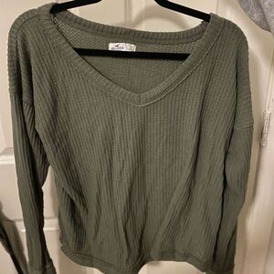 Hollister Forest Green Knit Top
